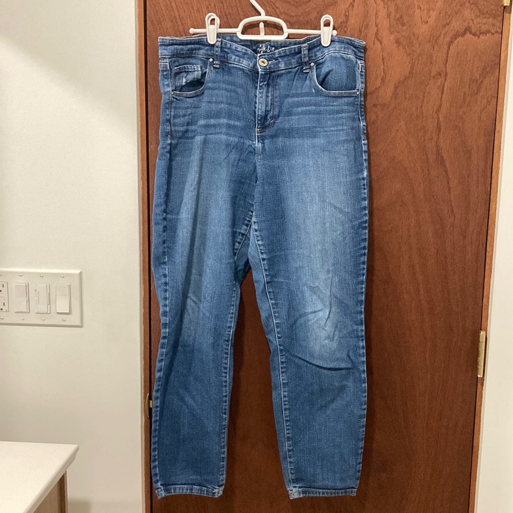 Style & Co. Ankle Blue Denim Jeans Women’s Size 12 - Soft and Comfortable